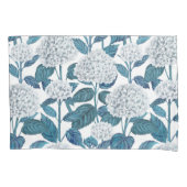 Witte hydrangea waterverf kussensloop (Voorkant)