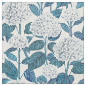 Witte hydrangea waterverf stof (Swatch)
