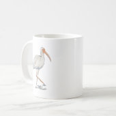 Witte Ibis Coastal Beach Mok (Voorkant links)