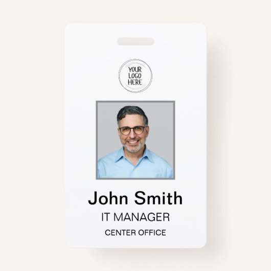 Witte ID-badge Badge (Voorkant)