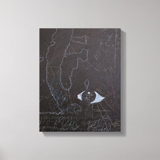 Witte Ideeën en Blackboards 2 Canvas (Voorkant)