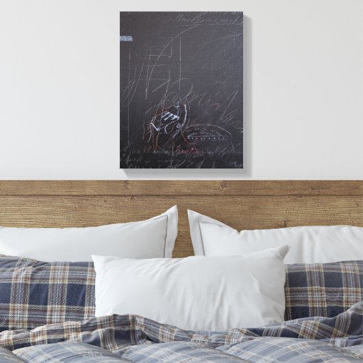 Witte Ideeën en Blackboards 3 Canvas (Insitu (Slaapkamer))