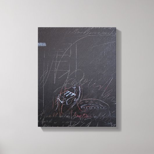 Witte Ideeën en Blackboards 3 Canvas (Voorkant)