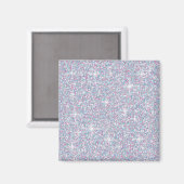 Witte ijsglitter magneet (Voorkant / Achterkant)