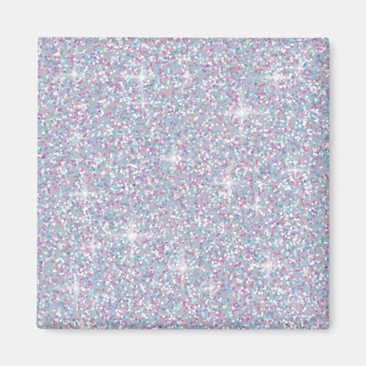 Witte ijsglitter magneet (Voorkant)