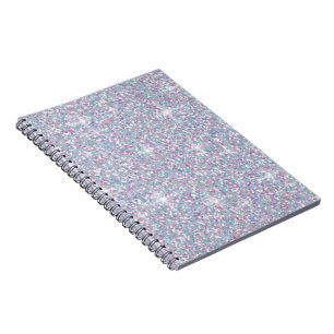 Witte ijsglitter notitieboek