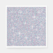 Witte ijsglitter servetten (Voorkant)