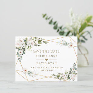 Witte Imperiale Lelies Roze Gouden Bruiloft Save The Date