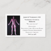 Witte internist DR Menselijk Lichaam Interne Genee Visitekaartje (Voorkant)