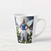 Witte Iris Fee Latte Mok (Rechts)