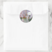 WITTE IRIS WATERVERF BLOEM STICKERS (Tas)