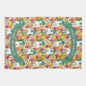 Witte Italiaanse greyhounds of whippets Theedoek (Horizontaal)