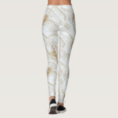 Witte-ivoor-zijde-uithoekige miniparels leggings (Achterkant)