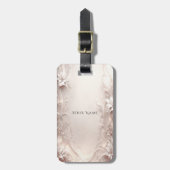 Witte ivoren Bagagelabel (Voorkant verticaal)