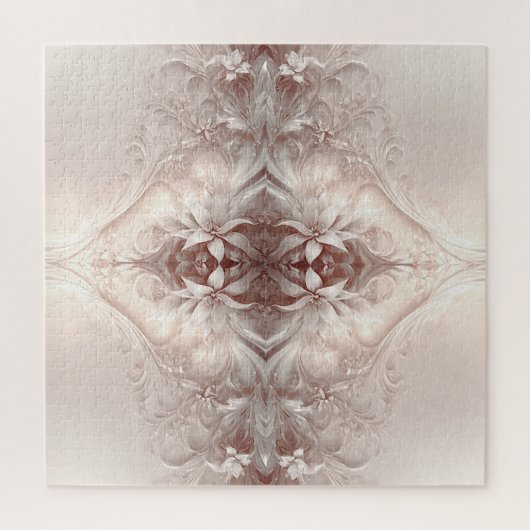 Witte Ivoren Bloemen Jigsaw Puzzel (Verticaal)
