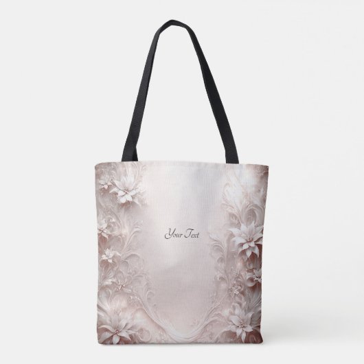 Witte ivoren Canvas tas (Achterkant)