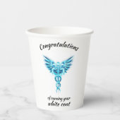 Witte Jas Ceremonie Crystal Medical Papieren Bekers (Voorkant)
