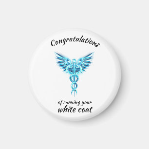 Witte Jas Ceremonie Kristal Medisch  Magneet