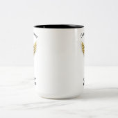 Witte Jassen Ceremonie Gouden Medisch Tweekleurige Koffiemok (Center)