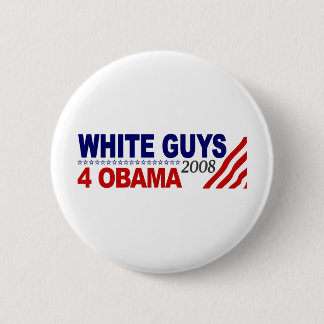 Witte jongens 4 Obama Ronde Button 5,7 Cm