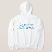Witte JOWMA Zip-Up Hoodie (Laag Achter)