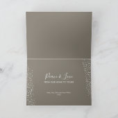 Witte Kaars Gezellige Kerstmis Gevouwen Gelukkig Feestdagen Kaart (Binnen)