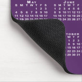 Witte kalender 2025 op Paarse aangepaste achtergro Muismat (Hoek)