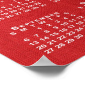 Witte kalender 2026 op  foto poster (Hoek)