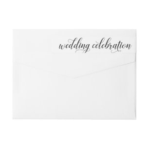 Witte kalligrafie script huwelijksviering