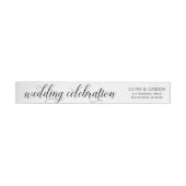 Witte kalligrafie script huwelijksviering (Individueel)