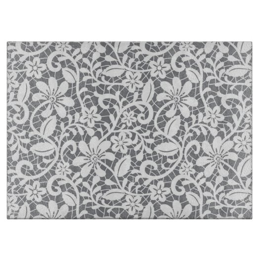 Witte kant 1 snijplank (Voorkant)