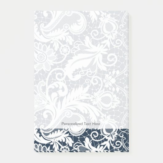 Witte kant 2 post-it® notes (Voorkant)