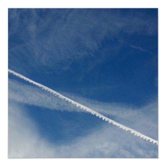 witte kant aan de hemel perfect poster (Voorkant)