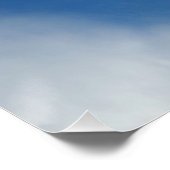 witte kant aan de hemel perfect poster (Hoek)