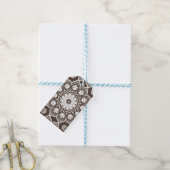 Witte kant cadeaulabel (Met Touw)