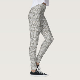 Witte kant, comfortabel, snelle klasjes leggings