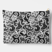 Witte kant op zwart etui (Achterkant)