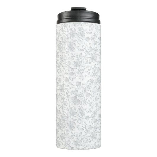 Witte kant thermosbeker (Voorkant)