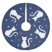 Witte kat boomrok kerstboom rok (Voorkant)