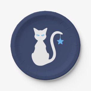 Witte kat Bord