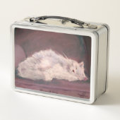 Witte kat die slaapt Maureen Girard (Achterkant)