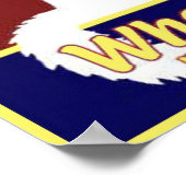 Witte kat en volle melk poster (Hoek)