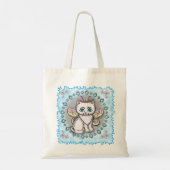Witte Kat Fee Tote Bag (Achterkant)