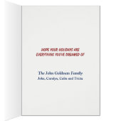 Witte Kat in Vakantie Raam Kerstmis (Binnen (Rechts))