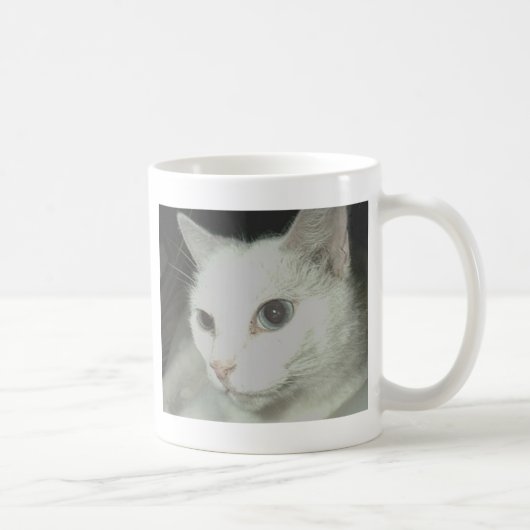 Witte kat koffiemok (Rechts)
