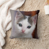 Witte Kat Kussen (Deken)
