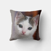 Witte Kat Kussen (Achterkant)
