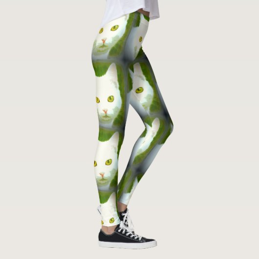 witte kat leggings (Rechts)