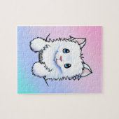 Witte Kat Legpuzzel (Horizontaal)