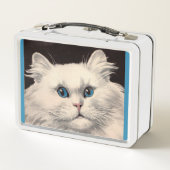 witte kat met blauwe ogen (Achterkant)